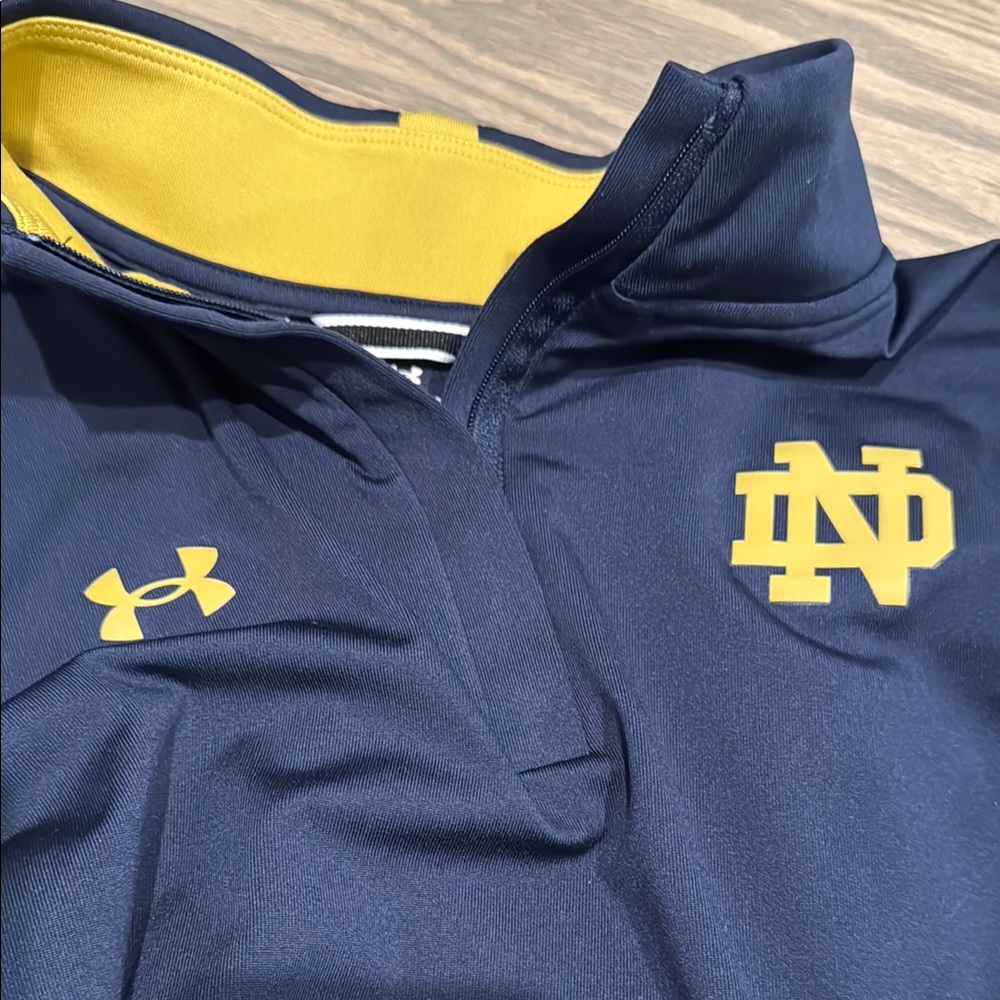 New Under Armour Notre Dame Quarter Zip